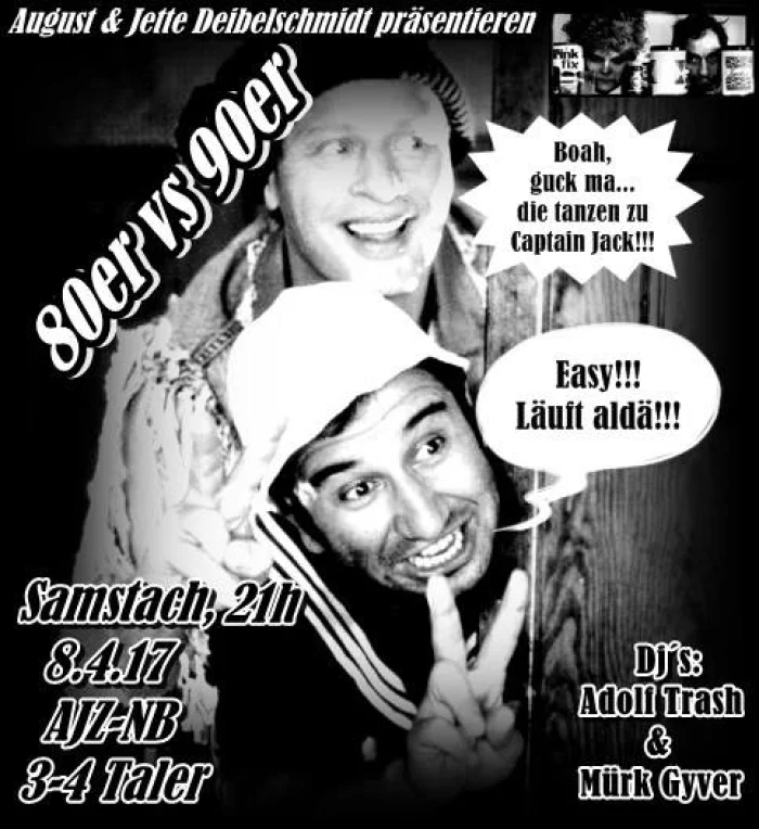 Flyer: 80er vs 90er DISSE