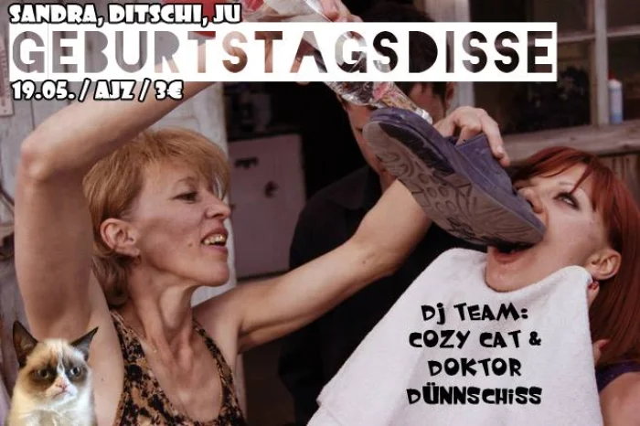 Flyer: GEBURTSTAGSDISSE