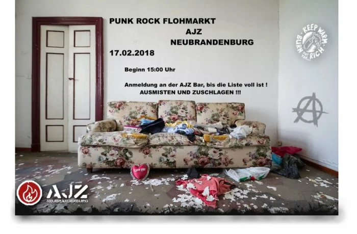 Flyer: PUNK ROCK FLOHMARKT