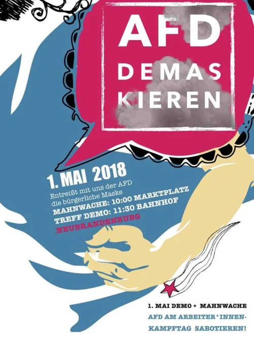 Flyer: MAHNWACHE UND DEMO