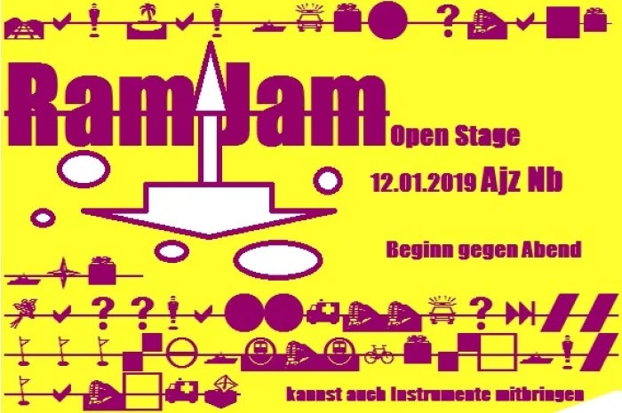 Flyer: RAM JAM // OPEN STAGE