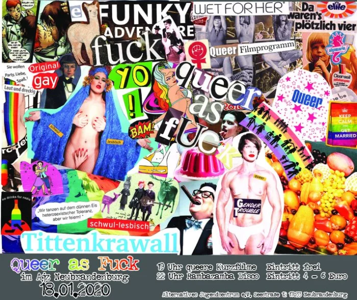 Flyer: QUEER AS FUCK