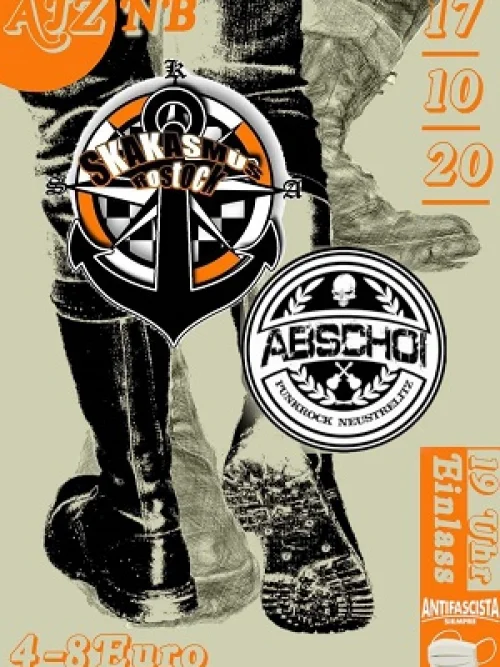 Flyer: ABSCHOI! + SKAKASMUS + OPENAIR
