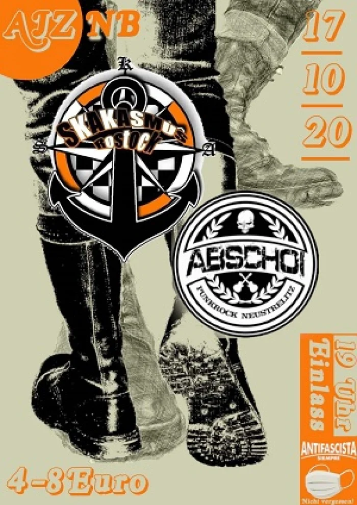 Flyer: ABSCHOI! + SKAKASMUS + OPENAIR