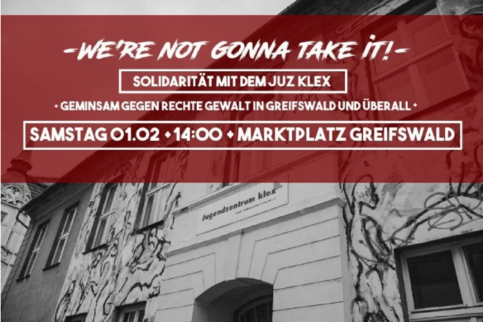 Flyer: Demo: WE´RE NOT GONNA TAKE IT!