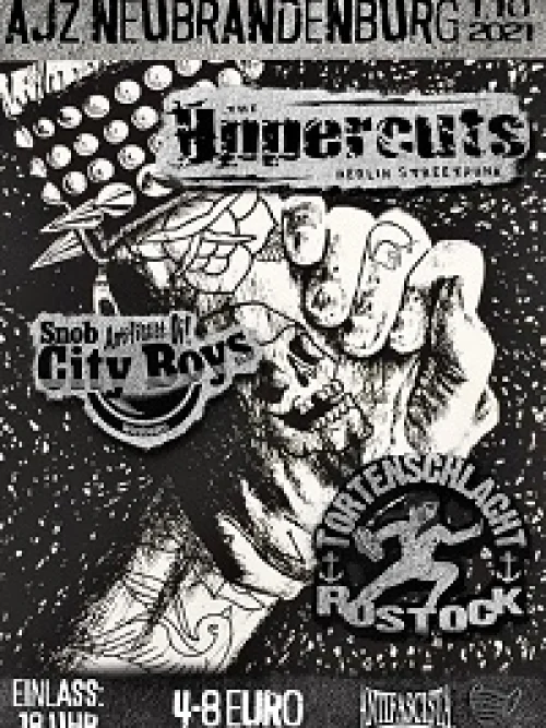 Flyer: SNOB CITY BOYS + TORTENSCHLACHT + UPPERCUTS