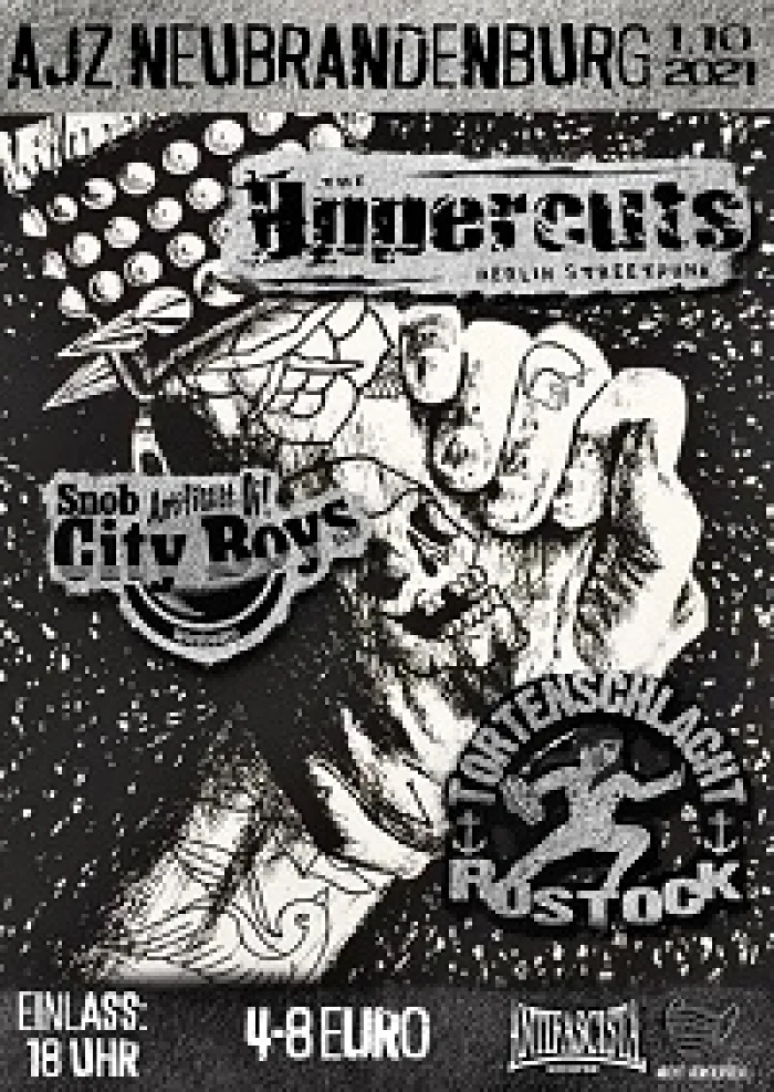 Flyer: SNOB CITY BOYS + TORTENSCHLACHT + UPPERCUTS