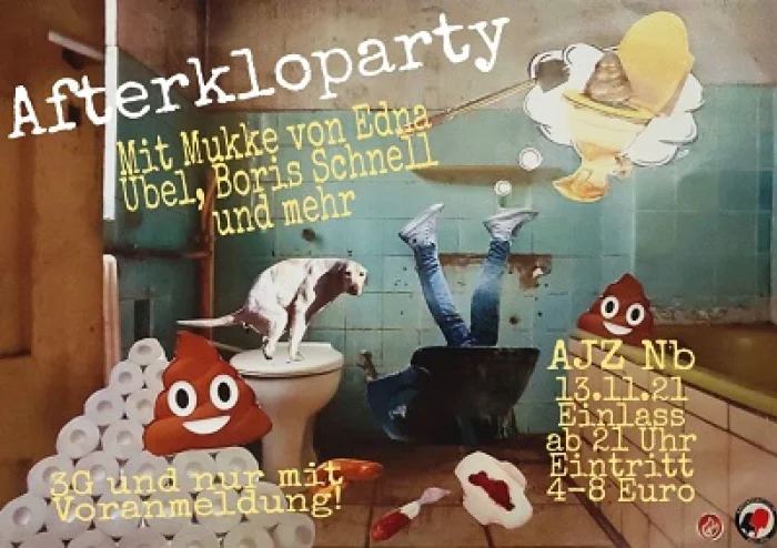 Flyer: AFTERKLOPARTY + EDNA ÜBEL + BORIS SCHNELL