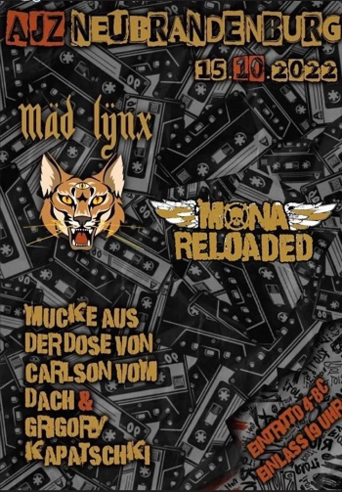 Flyer: MÄD LŸNX + MONA RELOADED