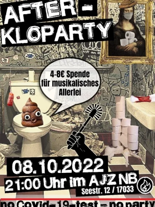 Flyer: AFTERKLOPARTY + EDNA ÜBEL
