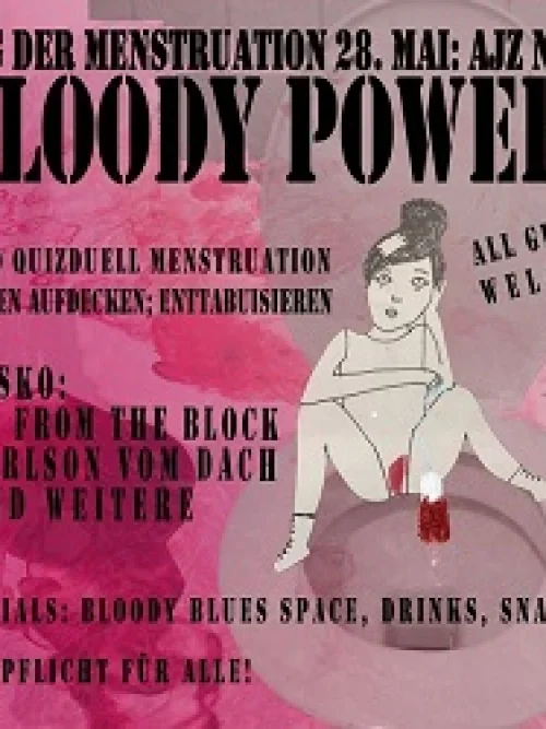 Flyer: BLOODY POWER // TAG DER MENSTRUATION