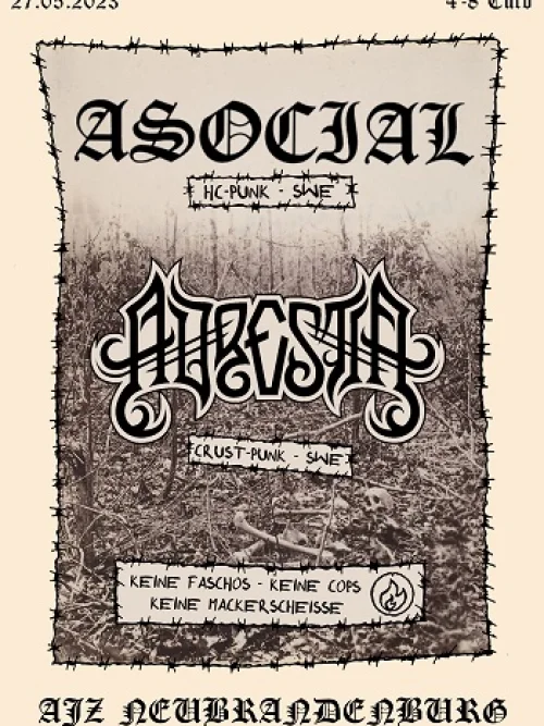 Flyer: ADRESTIA + ASOCIAL
