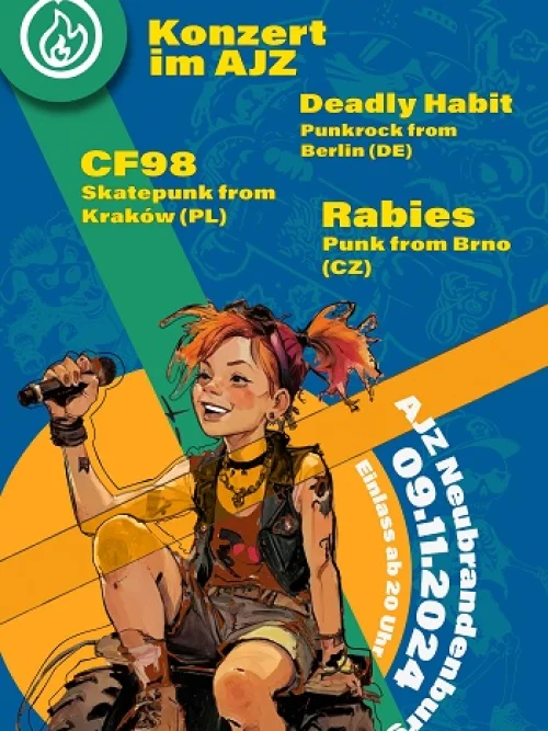 Flyer: CF98 + DEADLY HABIT + RABIES
