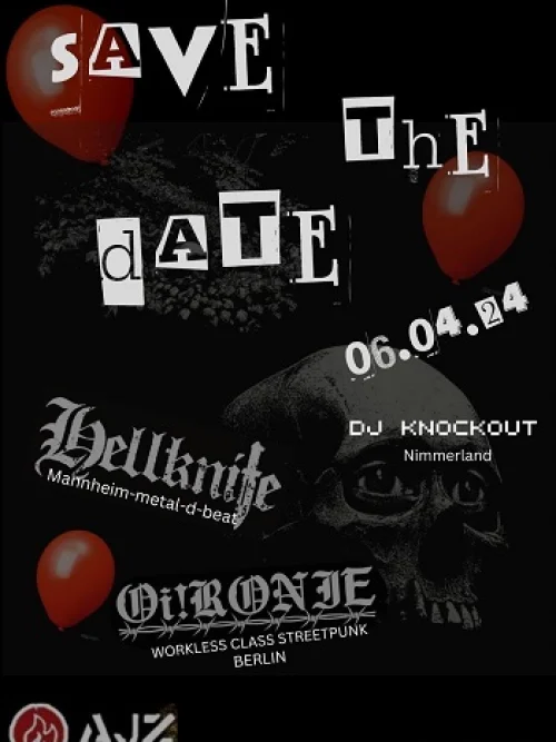 Flyer: HELLKNIFE + OIRONIE