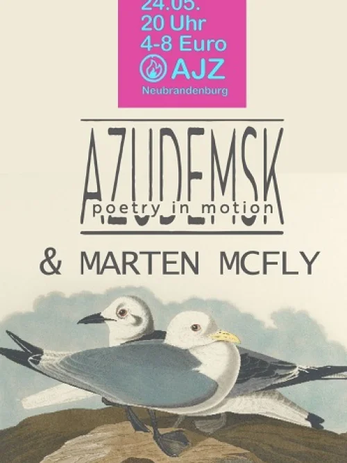Flyer: AZUDEMSK + MARTEN MCFLY