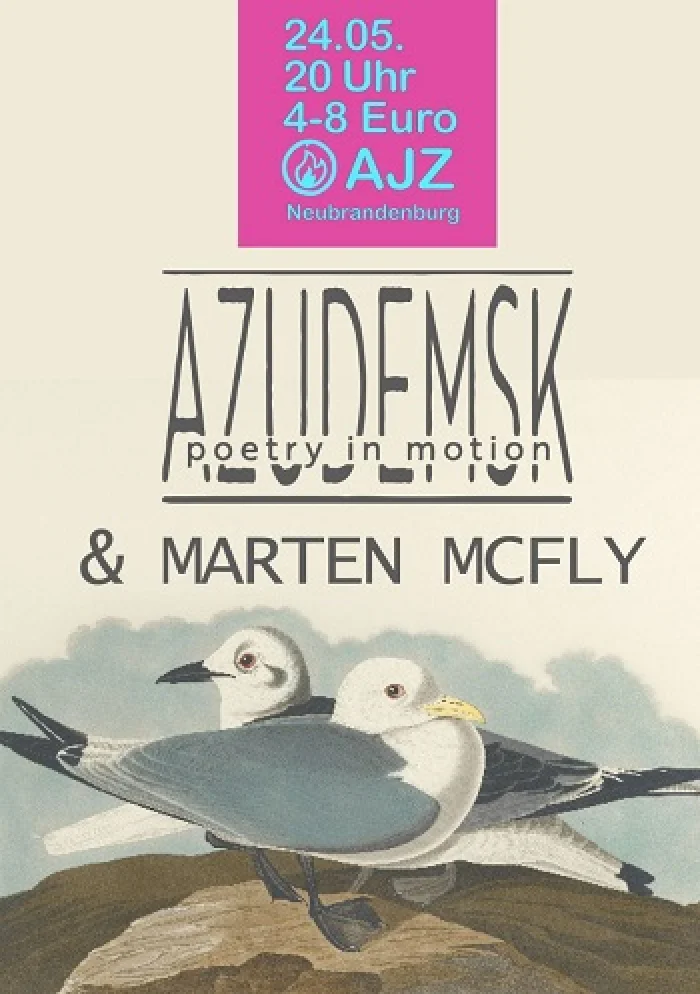 Flyer: AZUDEMSK + MARTEN MCFLY