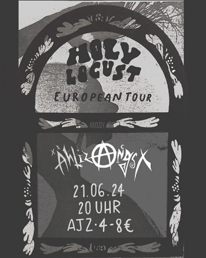 Flyer: HOLY LOCUST + ÄHLIZ ANGST
