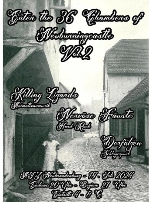 Flyer: KILLING LIZARDS + DORFATZEN + NERVÖSE FÄUSTE