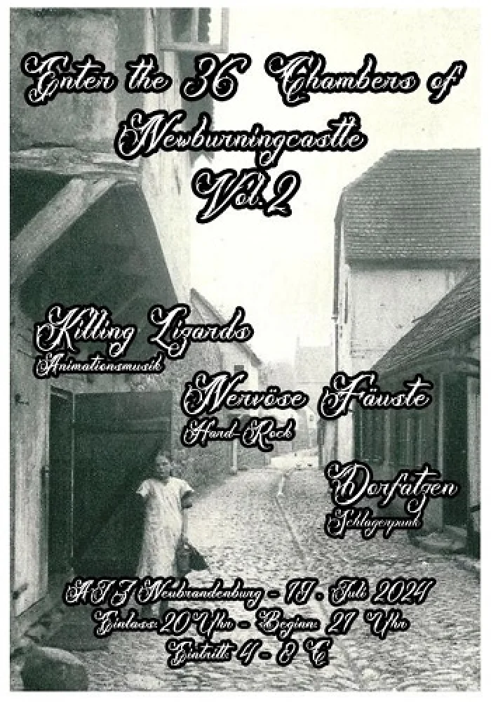 Flyer: KILLING LIZARDS + DORFATZEN + NERVÖSE FÄUSTE
