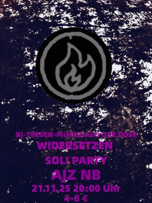Flyer: WIDERSETZEN SOLI PARTY