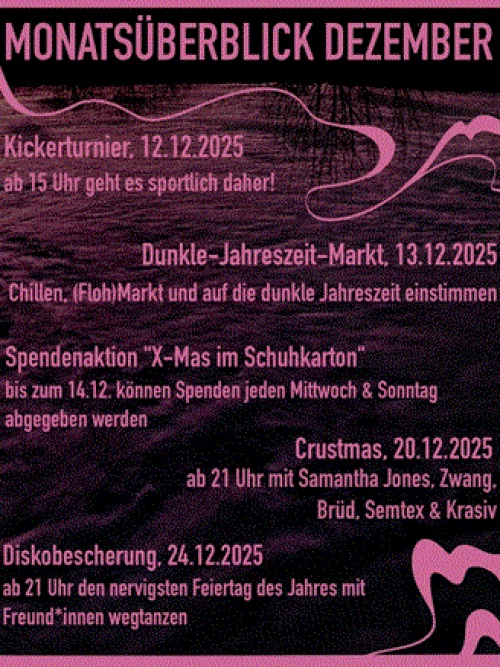 Flyer: WAS IST LOS BEI UNS IM DEZEMBER?