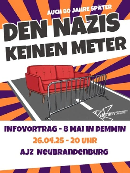Flyer: INFOVORTRAG 8.MAI DEMMIN