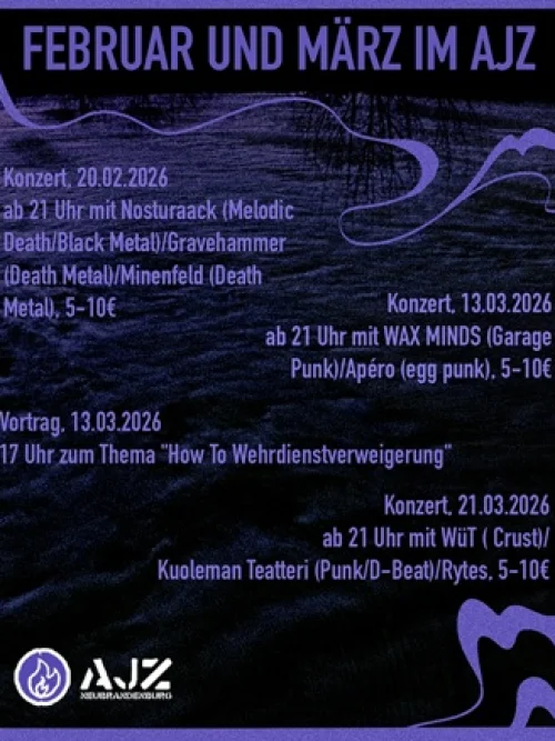 Flyer: WAS IST LOS BEI UNS IM FEBRUAR UND MÄRZ